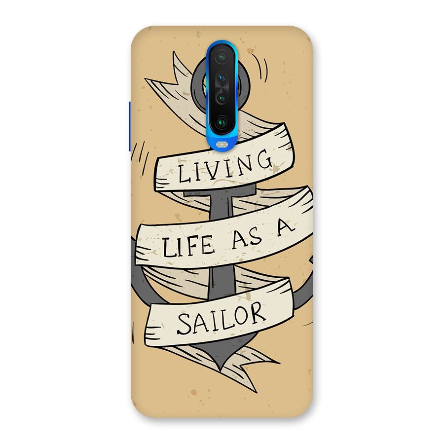 Old School Anchor Back Case for Poco X2