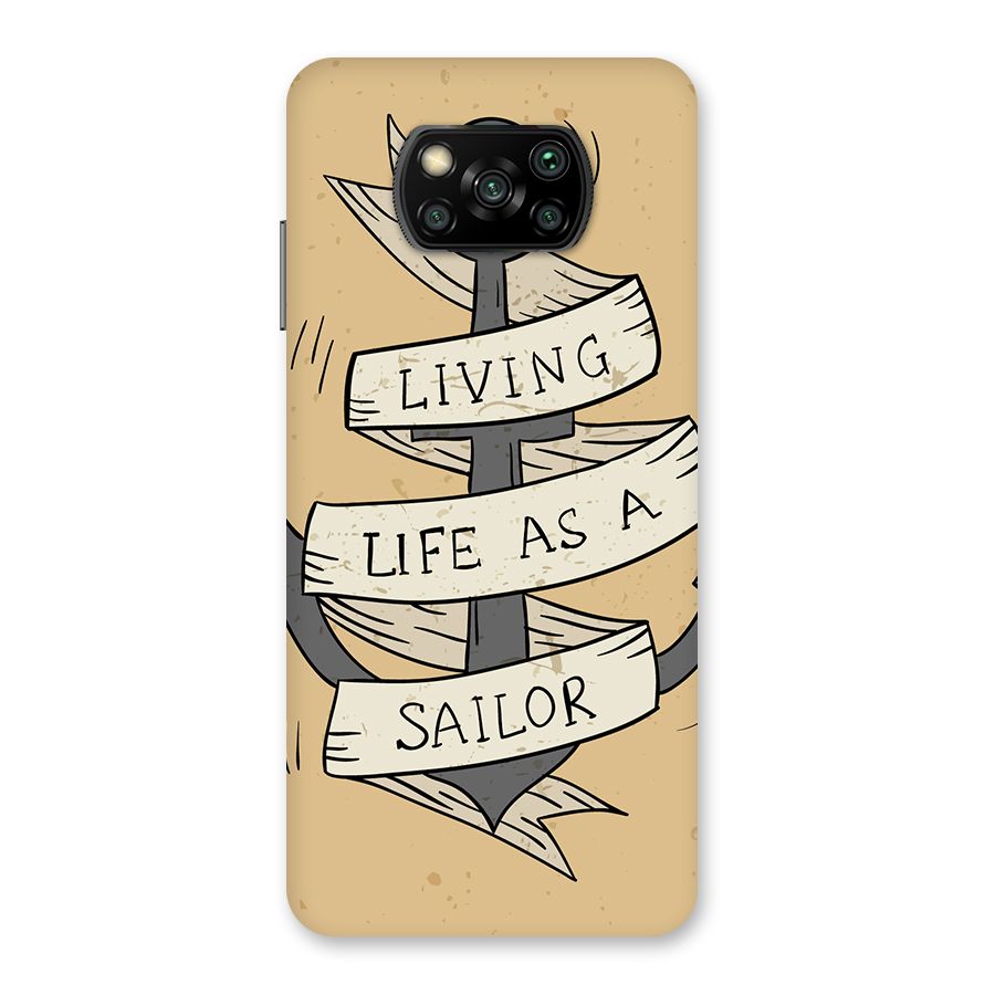 Old School Anchor Back Case for Poco X3
