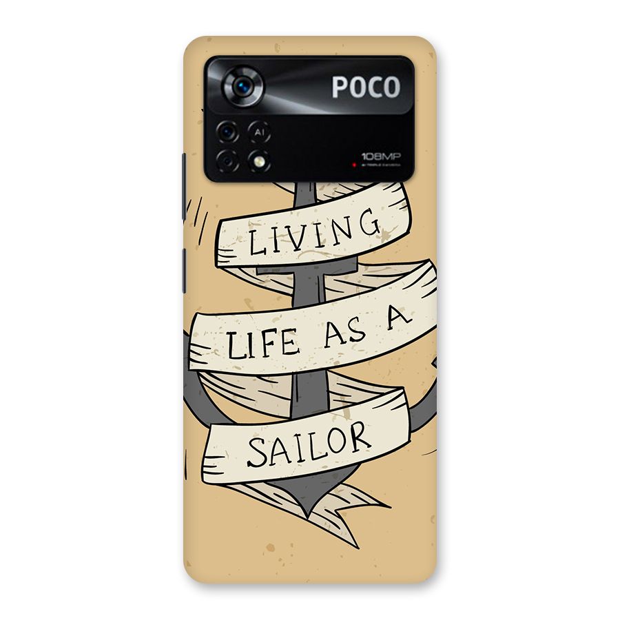 Old School Anchor Back Case for Poco X4 Pro 5G