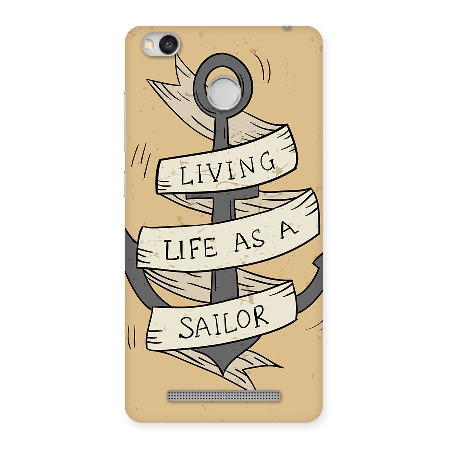 Old School Anchor Back Case for Redmi 3S Prime