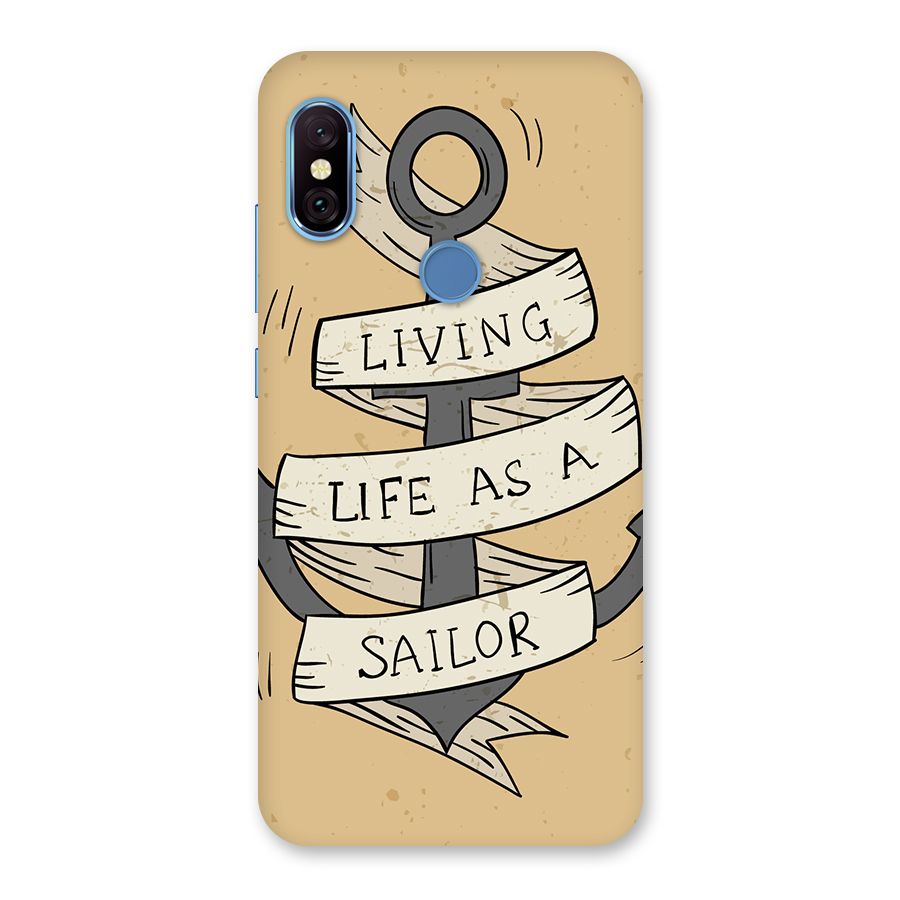 Old School Anchor Back Case for Redmi Note 6 Pro