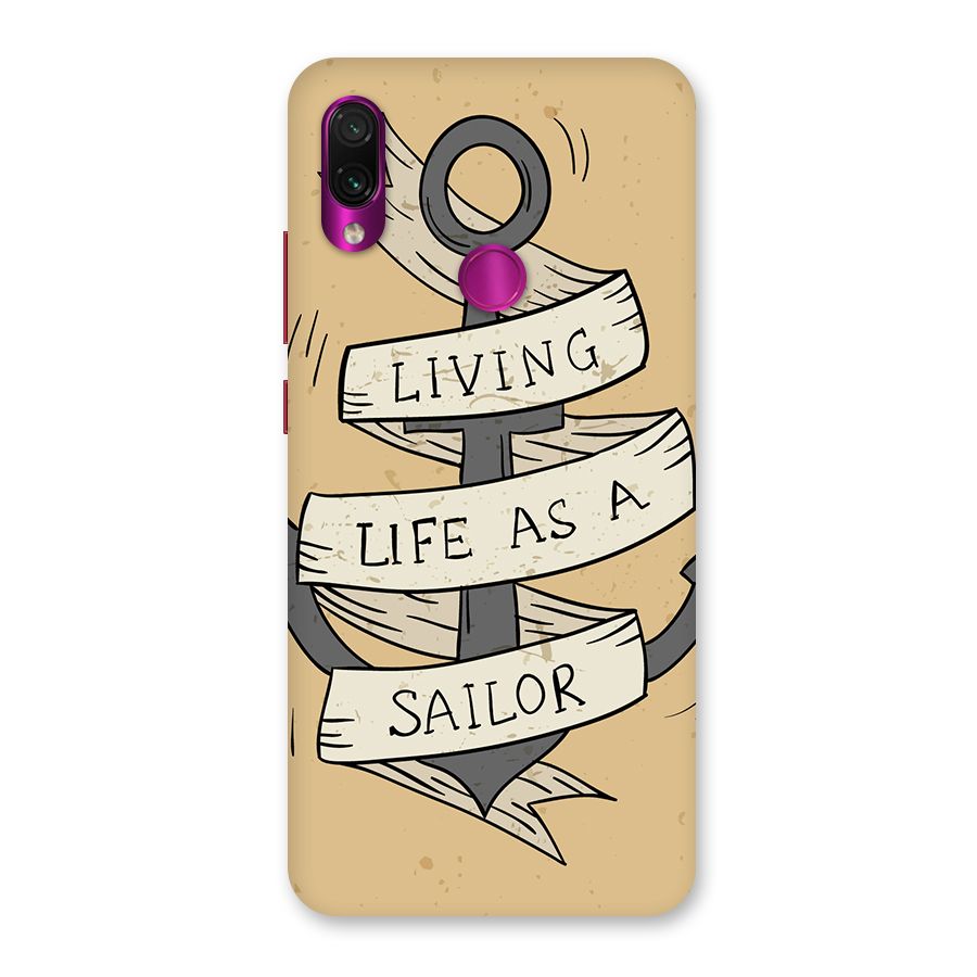 Old School Anchor Back Case for Redmi Note 7 Pro