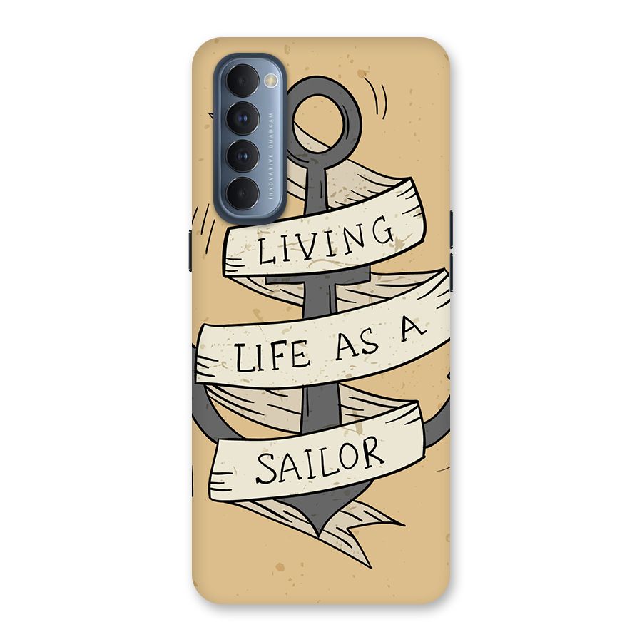 Old School Anchor Back Case for Reno4 Pro