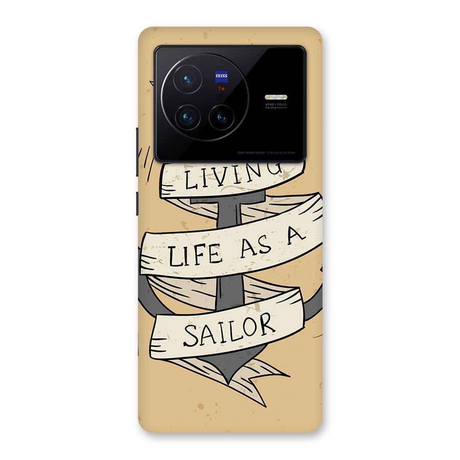 Old School Anchor Back Case for Vivo X80