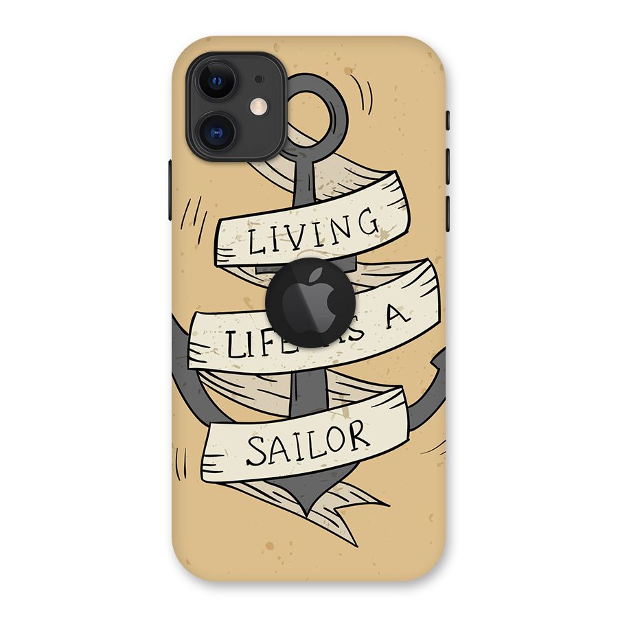 Old School Anchor Back Case for iPhone 11 Logo Cut
