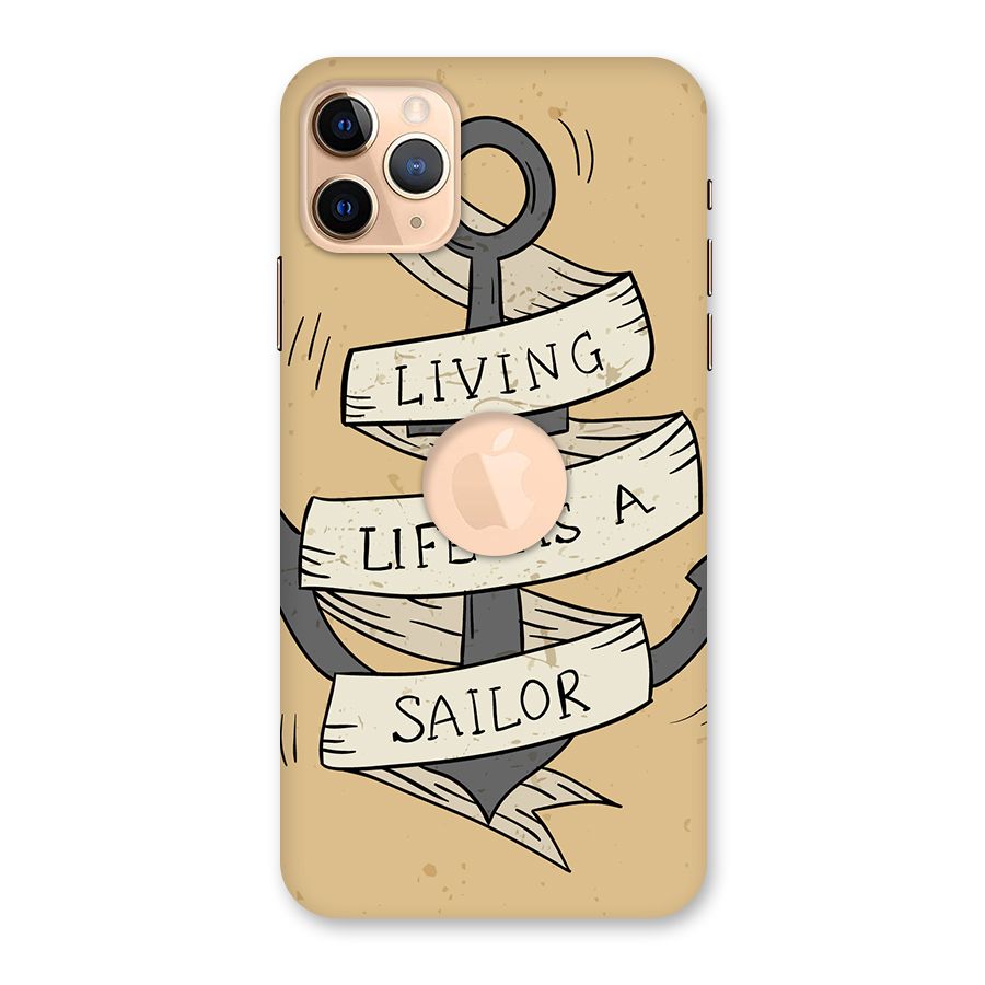 Old School Anchor Back Case for iPhone 11 Pro Max Logo Cut