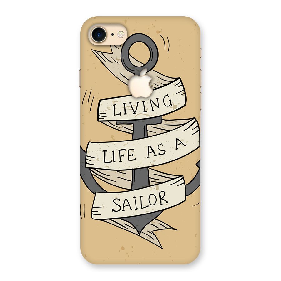Old School Anchor Back Case for iPhone 7 Apple Cut