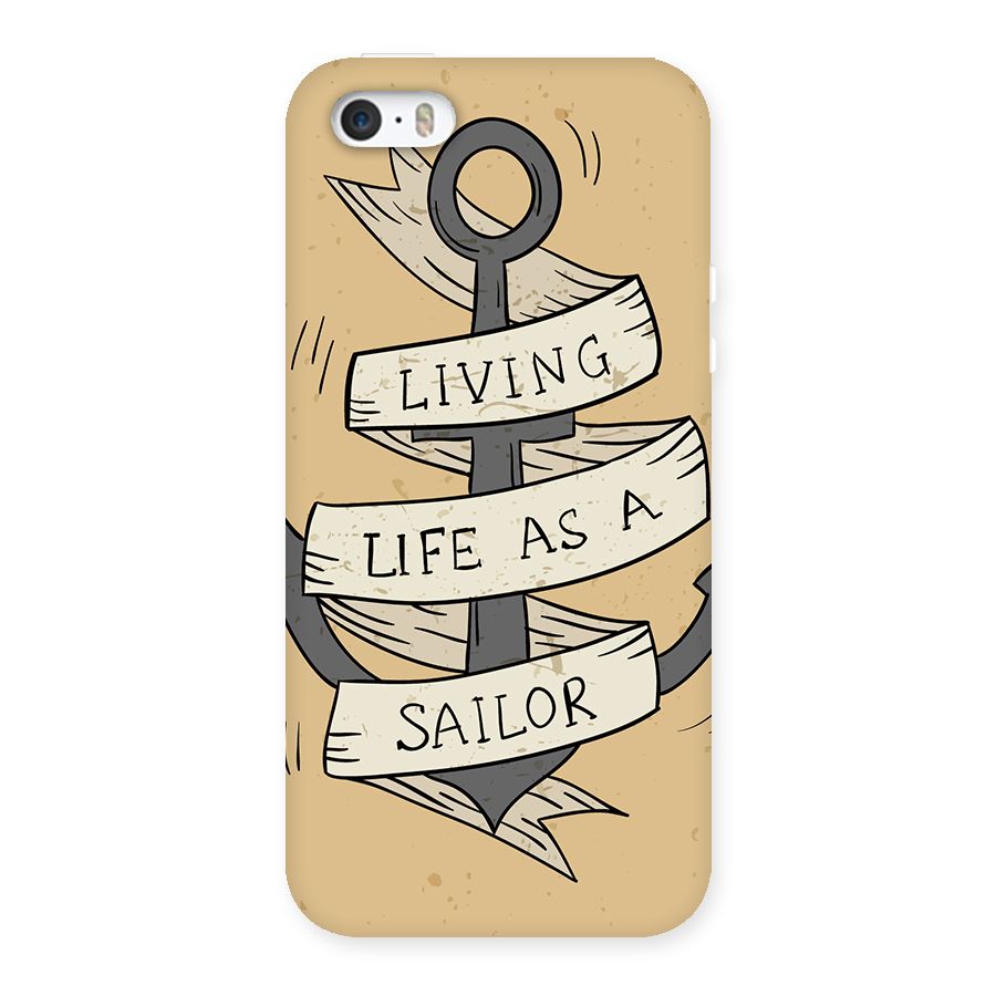 Old School Anchor Back Case for iPhone SE