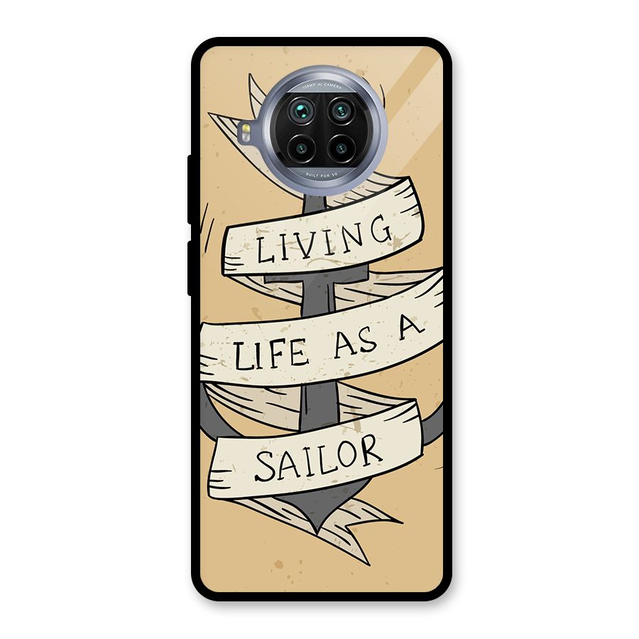 Old School Anchor Glass Back Case for Mi 10i