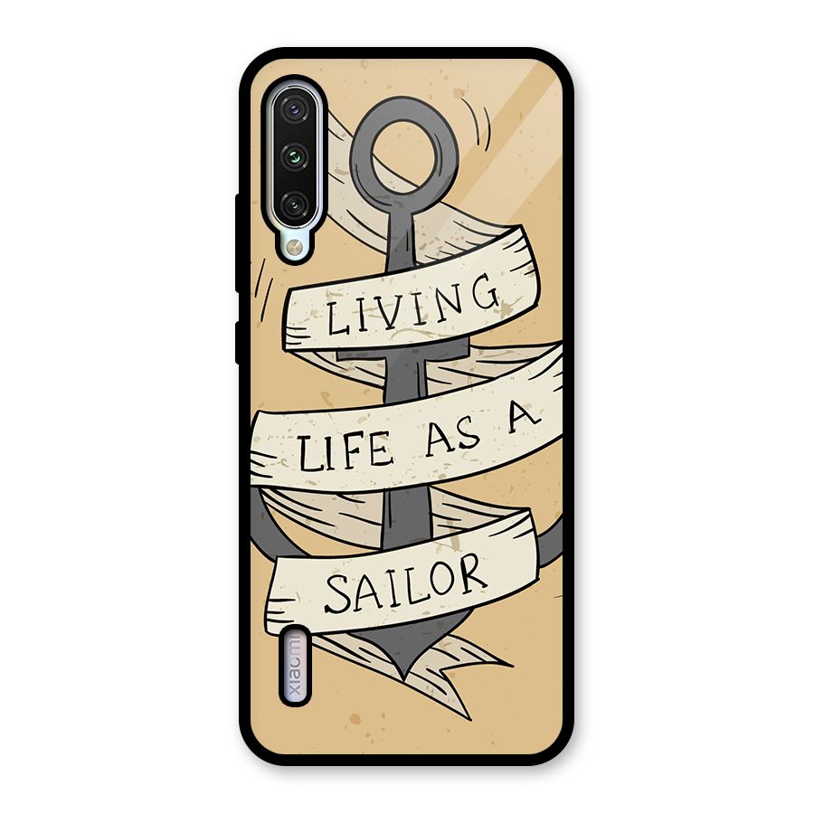 Old School Anchor Glass Back Case for Mi A3
