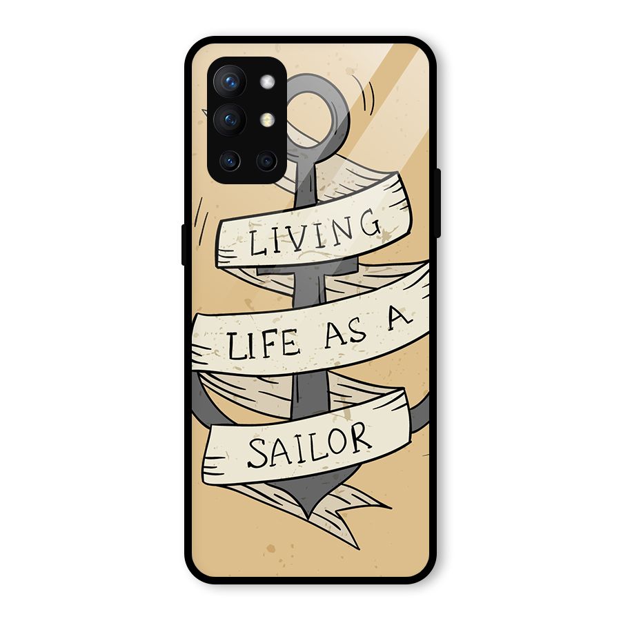 Old School Anchor Glass Back Case for OnePlus 9R