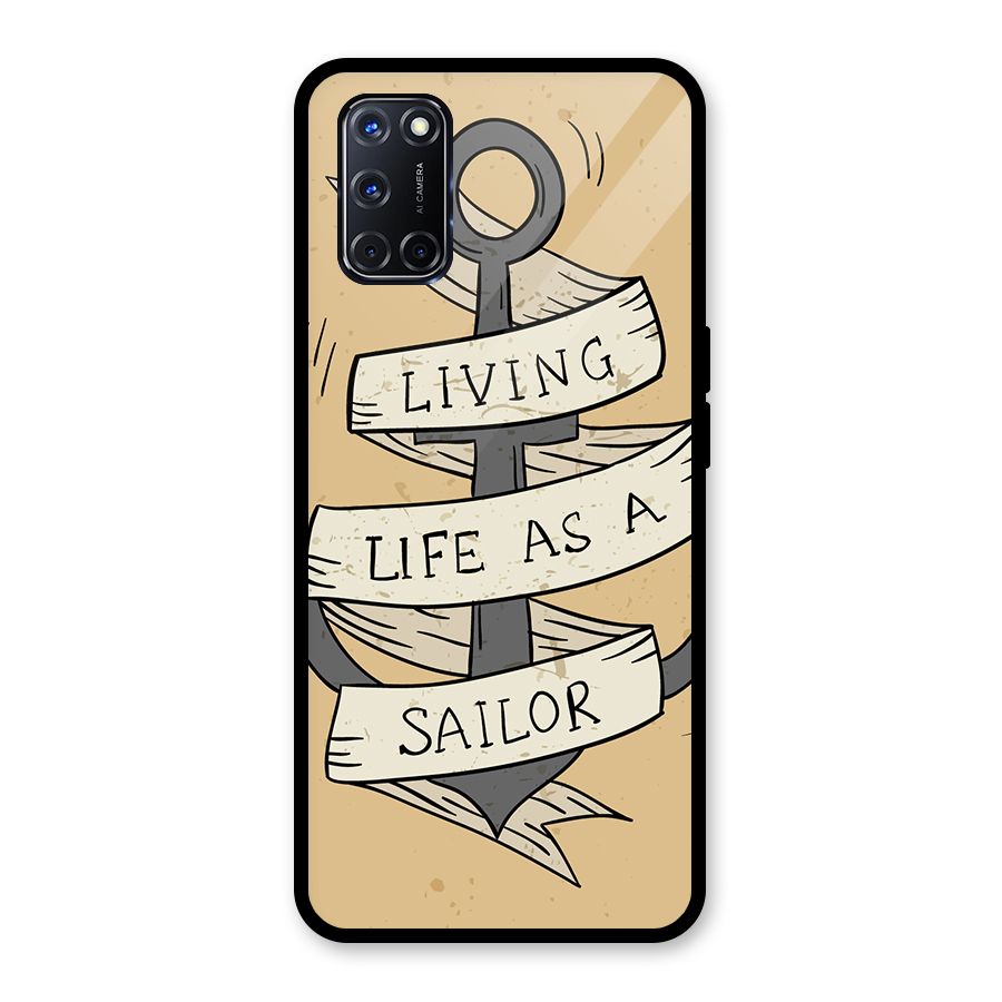 Old School Anchor Glass Back Case for Oppo A52