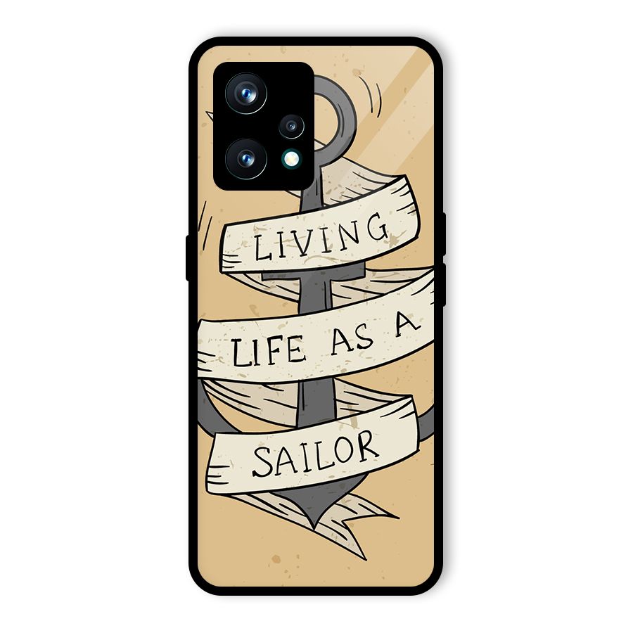 Old School Anchor Glass Back Case for Realme 9 Pro Plus 5G