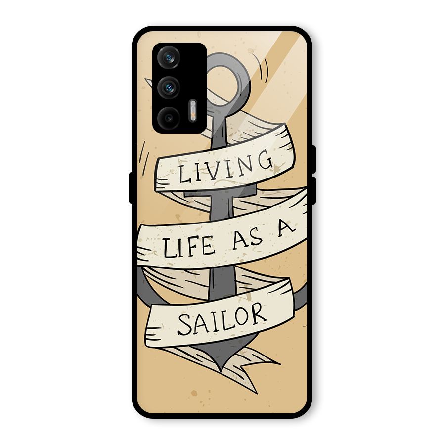 Old School Anchor Glass Back Case for Realme GT 5G