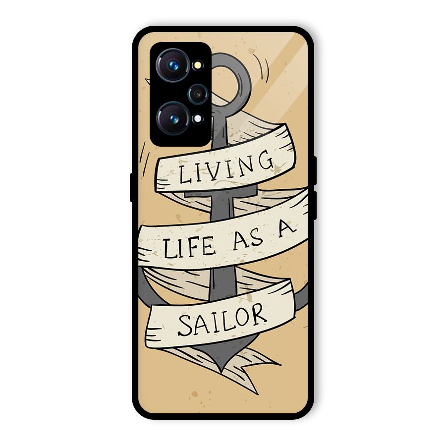 Old School Anchor Glass Back Case for Realme GT Neo2