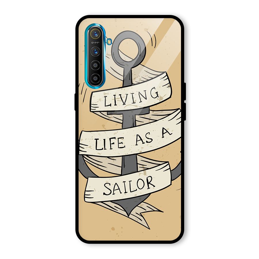 Old School Anchor Glass Back Case for Realme XT