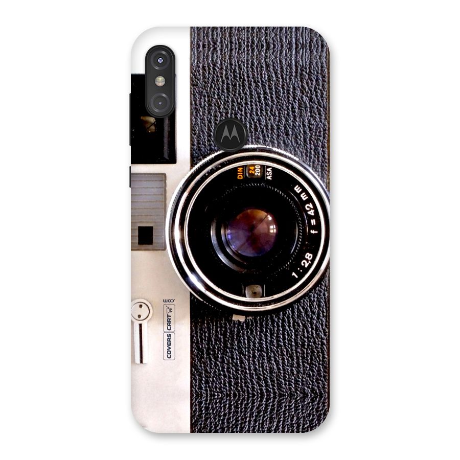 Old School Camera Back Case for Motorola One Power