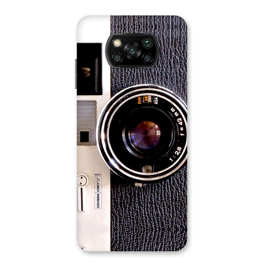 Old School Camera Back Case for Poco X3
