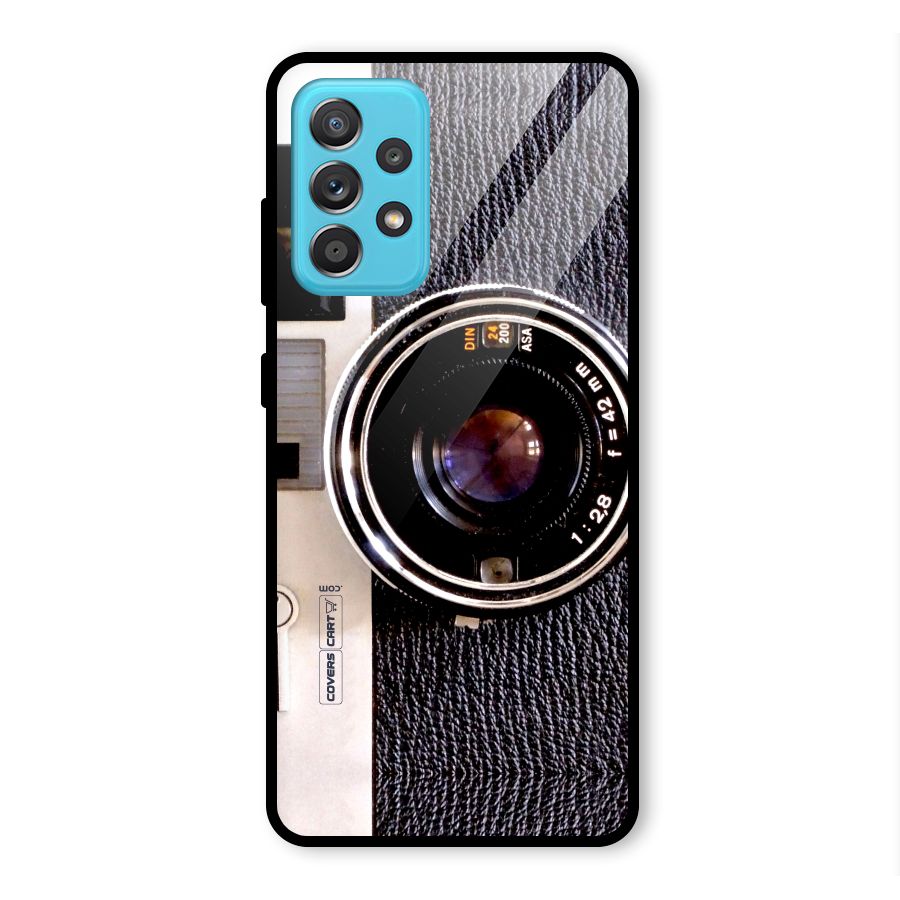 Old School Camera Glass Back Case for Galaxy A52s 5G