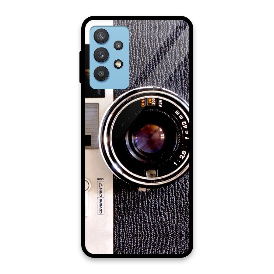 Old School Camera Glass Back Case for Galaxy M32 5G