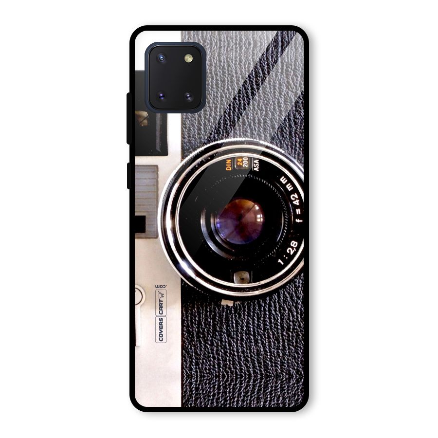 Old School Camera Glass Back Case for Galaxy Note 10 Lite