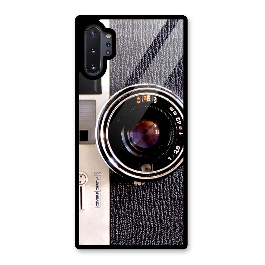 Old School Camera Glass Back Case for Galaxy Note 10 Plus