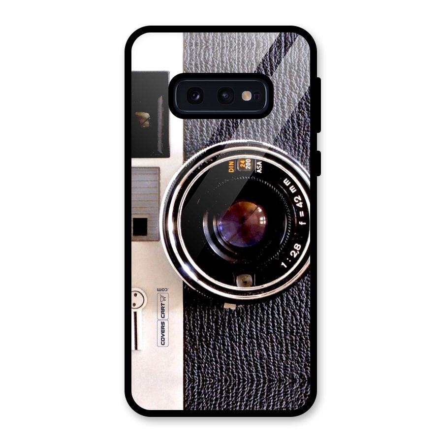 Old School Camera Glass Back Case for Galaxy S10e