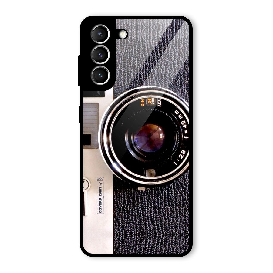 Old School Camera Glass Back Case for Galaxy S21 5G
