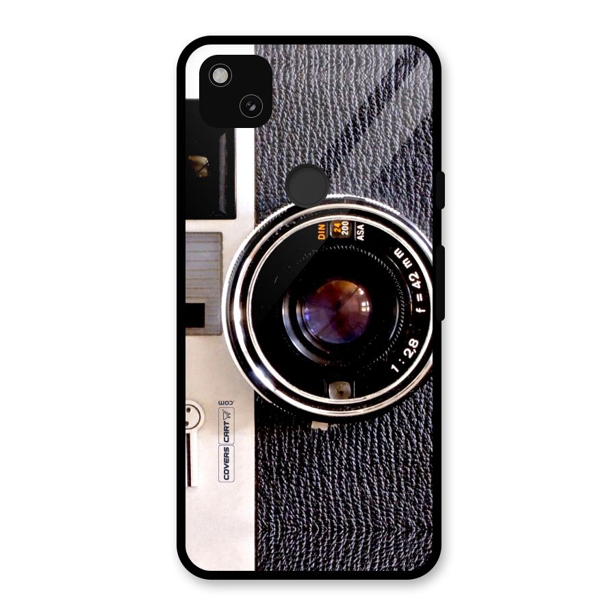Old School Camera Glass Back Case for Google Pixel 4a