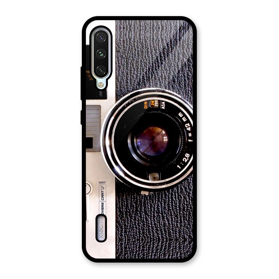 Old School Camera Glass Back Case for Mi A3