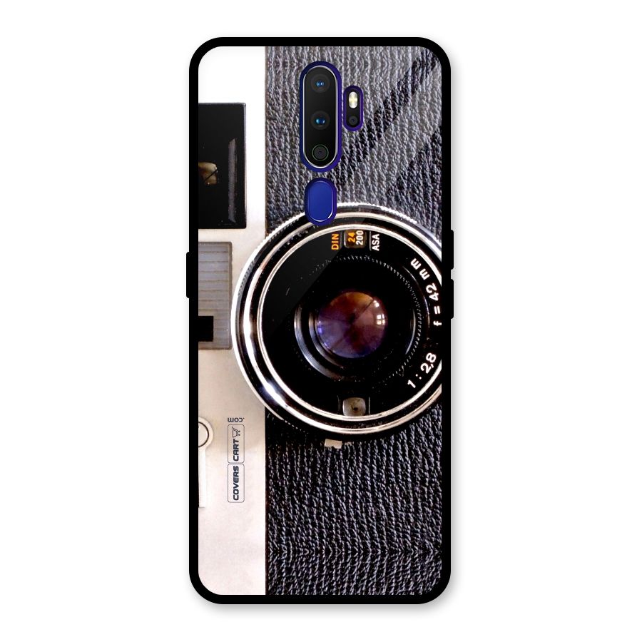 Old School Camera Glass Back Case for Oppo A9 (2020)