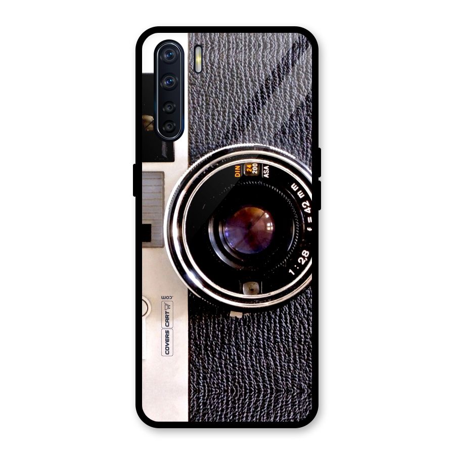 Old School Camera Glass Back Case for Oppo F15
