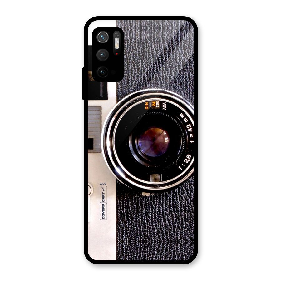 Old School Camera Glass Back Case for Poco M3 Pro 5G