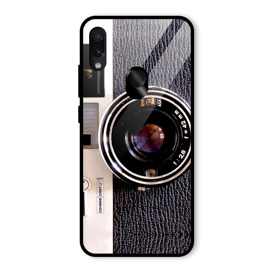 Old School Camera Glass Back Case for Redmi Note 7 Pro