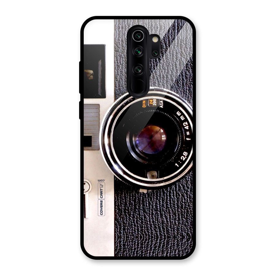 Old School Camera Glass Back Case for Redmi Note 8 Pro