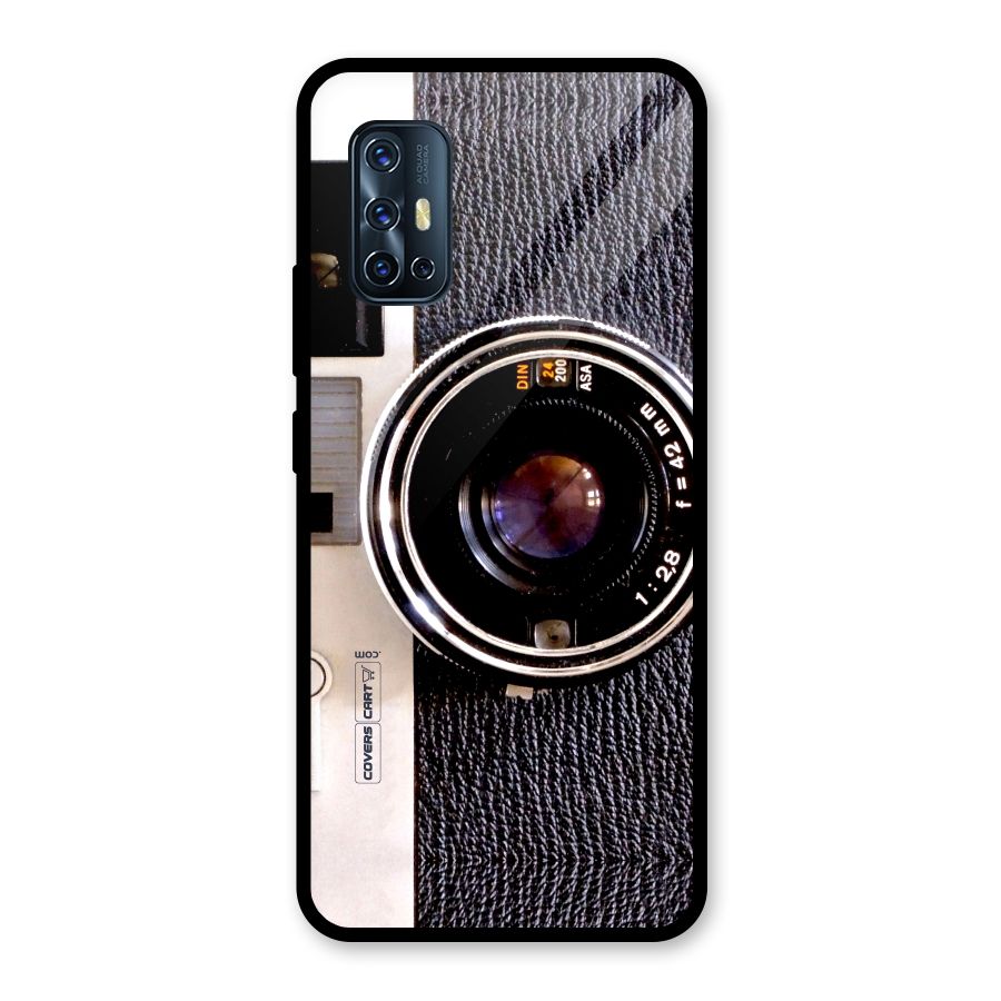 Old School Camera Glass Back Case for Vivo V17