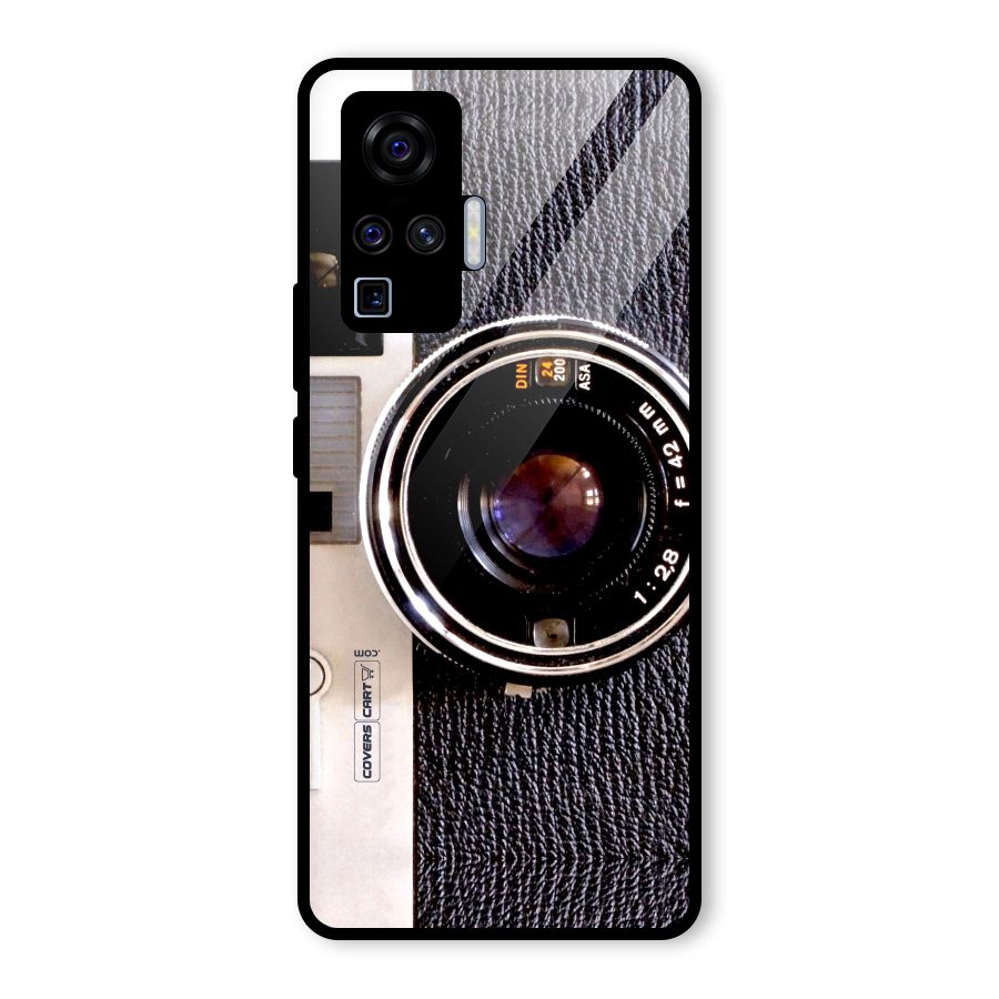 Old School Camera Glass Back Case for Vivo X50 Pro