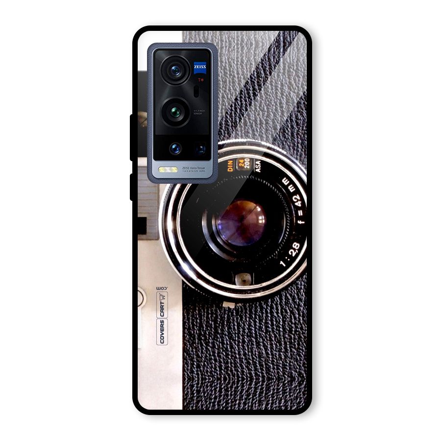 Old School Camera Glass Back Case for Vivo X60 Pro Plus