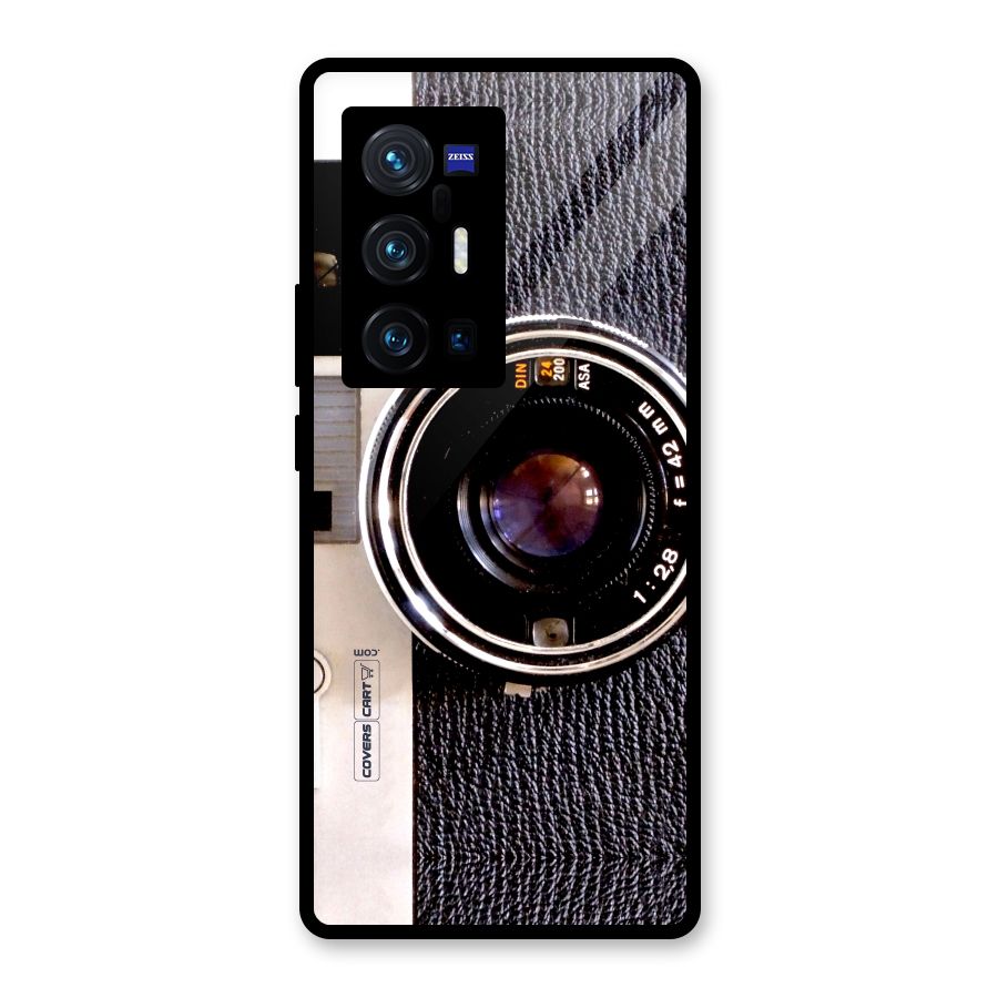 Old School Camera Glass Back Case for Vivo X70 Pro Plus
