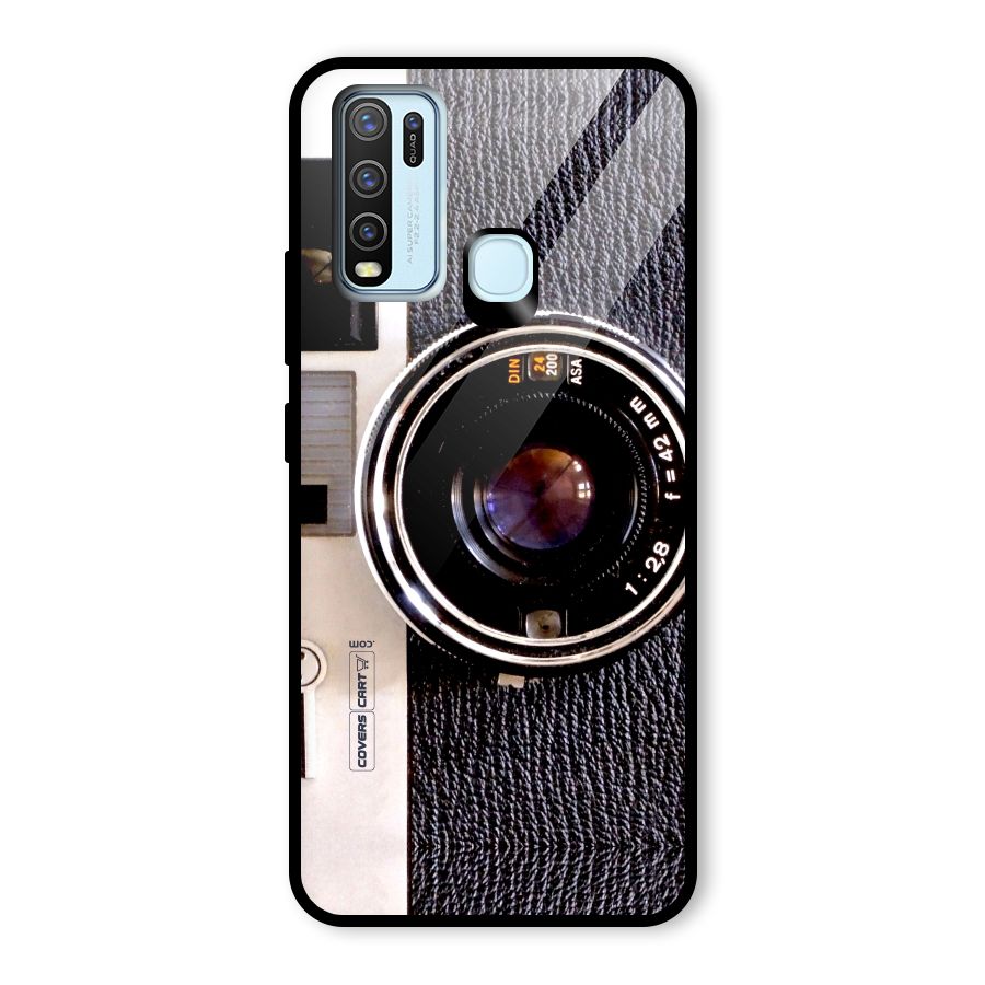 Old School Camera Glass Back Case for Vivo Y50