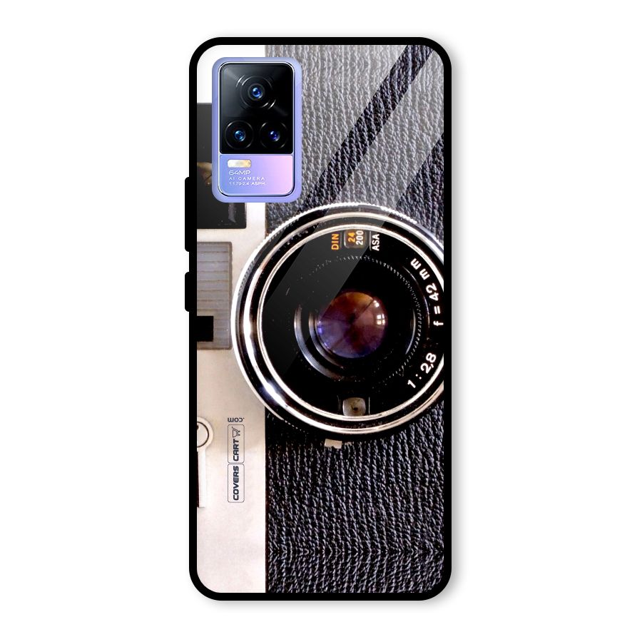 Old School Camera Glass Back Case for Vivo Y73