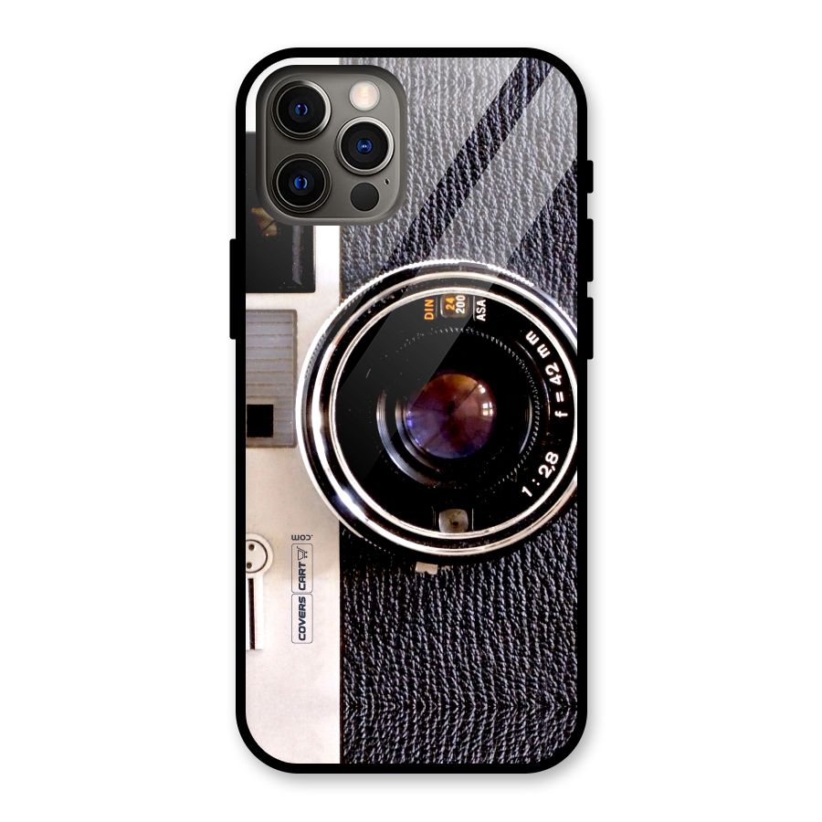 Old School Camera Glass Back Case for iPhone 12 Pro