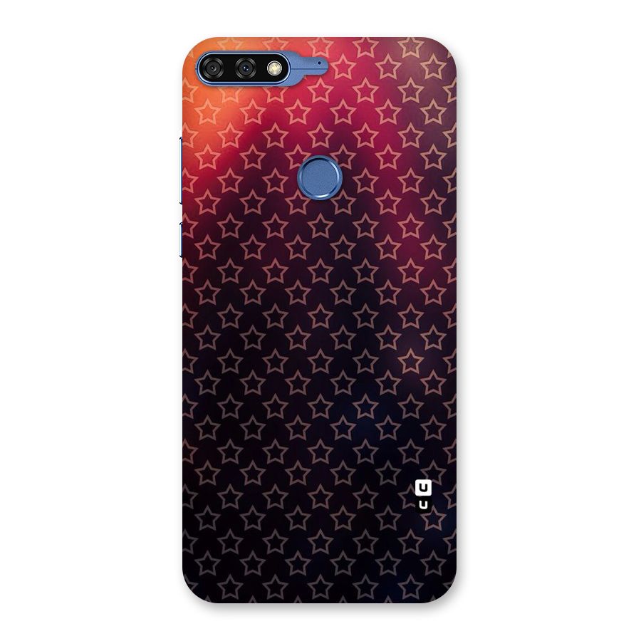 Ombre Stars Back Case for Honor 7C