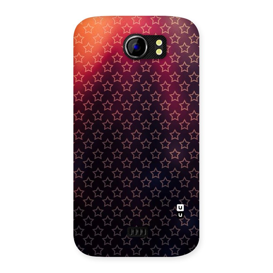 Ombre Stars Back Case for Micromax Canvas 2 A110