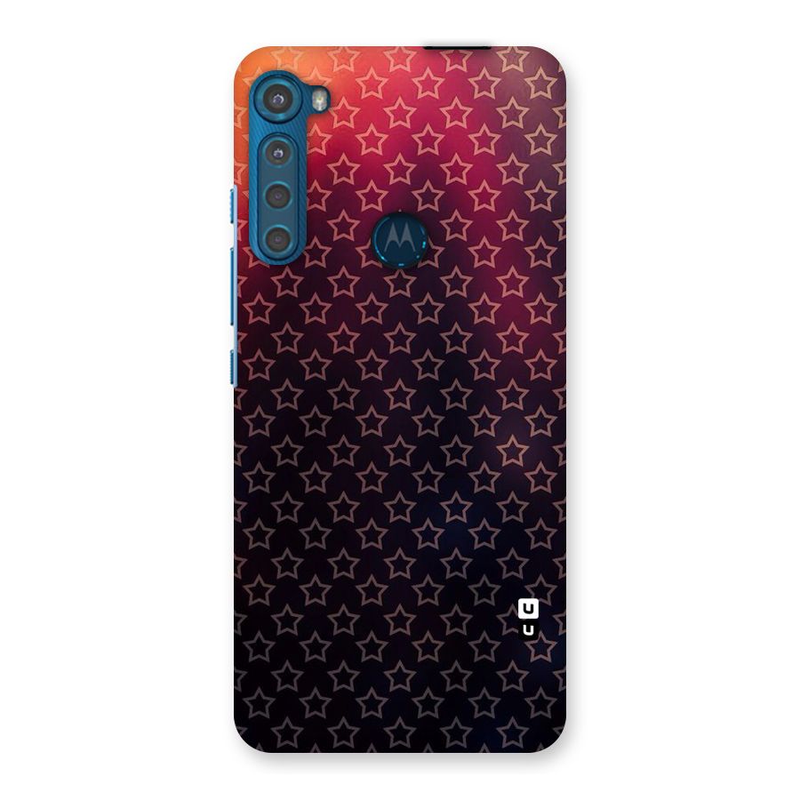 Ombre Stars Back Case for Motorola One Fusion Plus