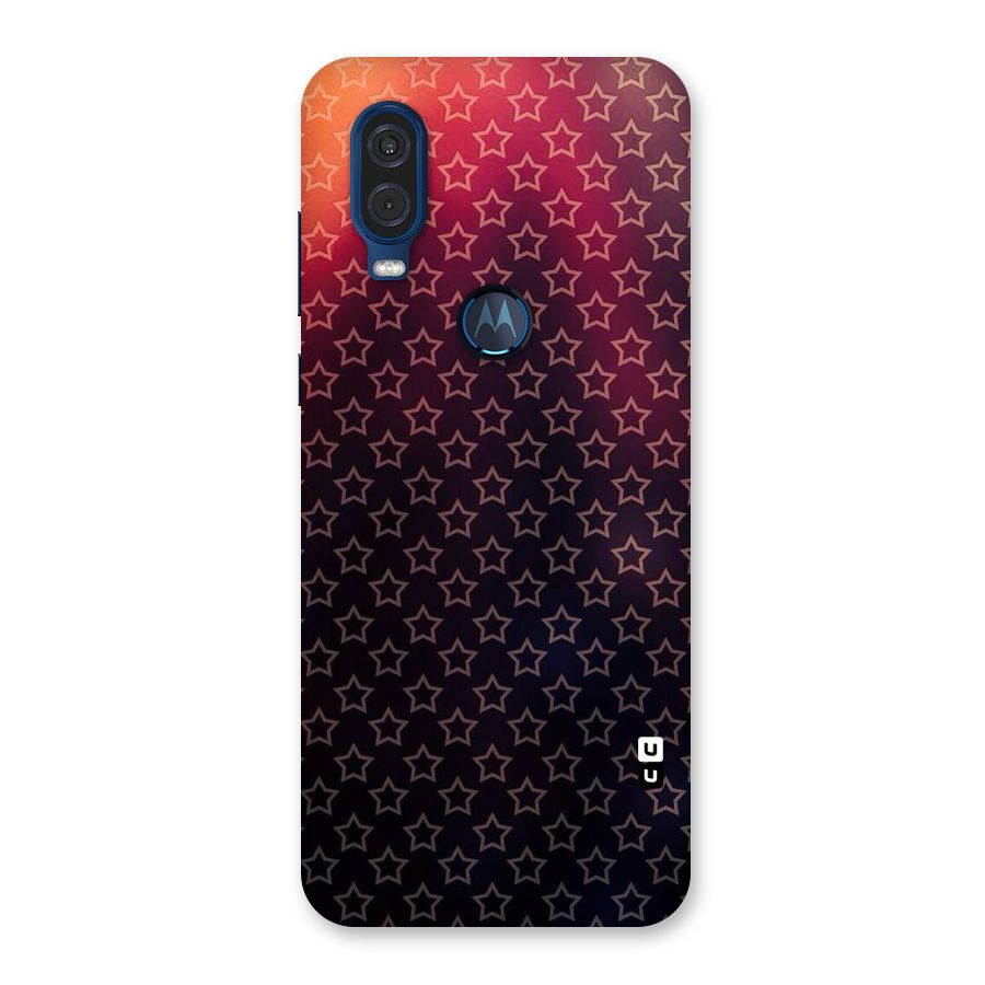 Ombre Stars Back Case for Motorola One Vision