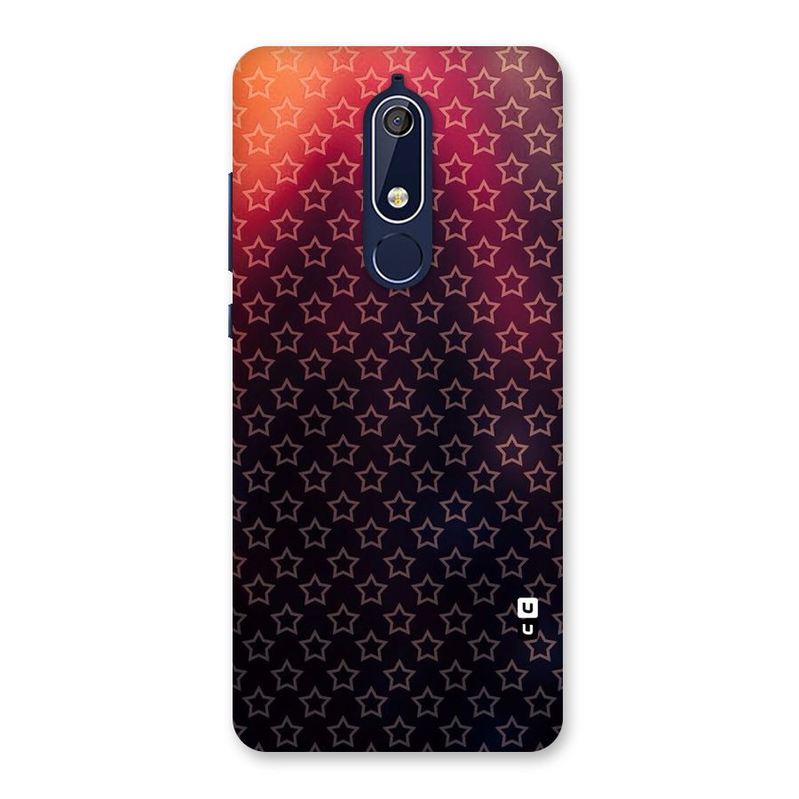 Ombre Stars Back Case for Nokia 5.1