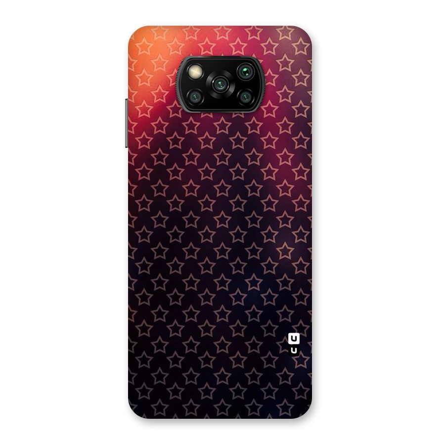 Ombre Stars Back Case for Poco X3