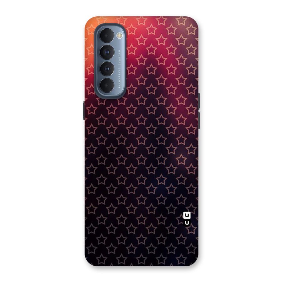 Ombre Stars Back Case for Reno4 Pro