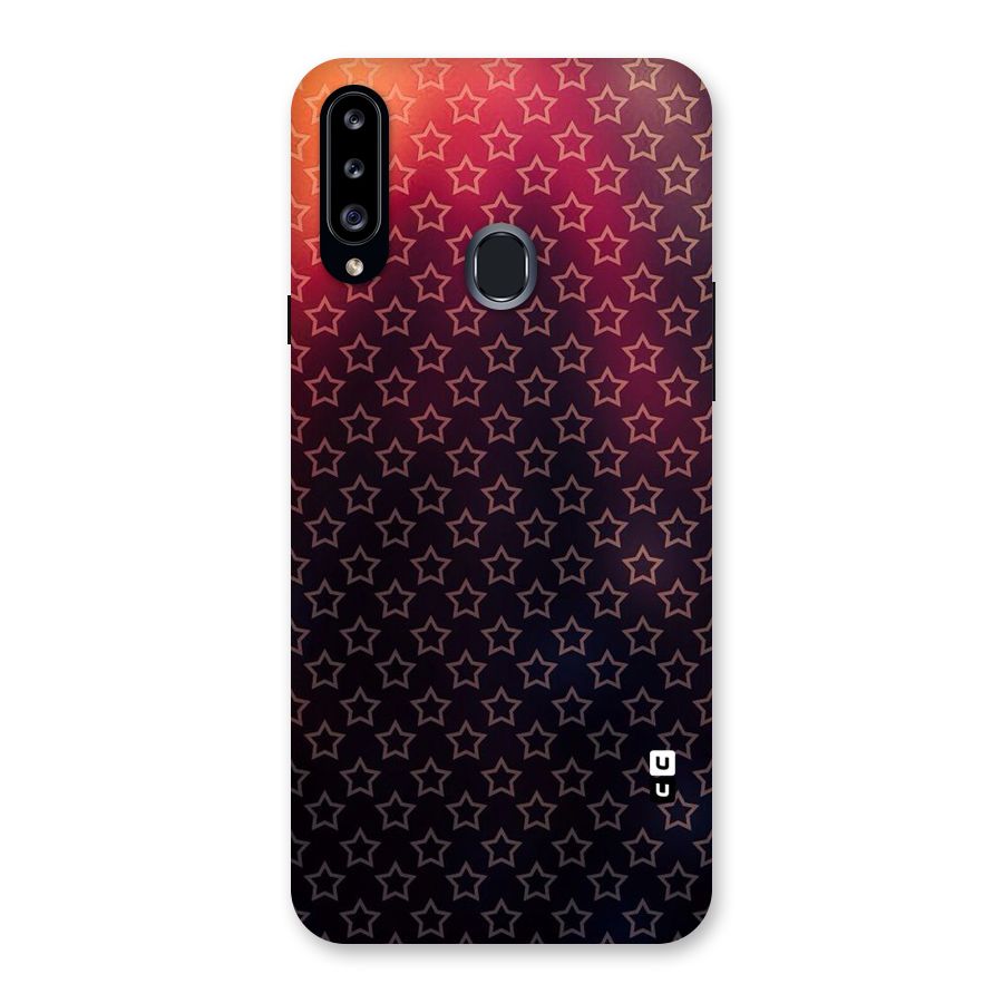 Ombre Stars Back Case for Samsung Galaxy A20s